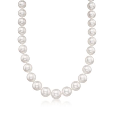 South Sea Pearl Necklace With Diamond and 14kt White Gold Clasp . 17.5" &mdash; Alt Image 1