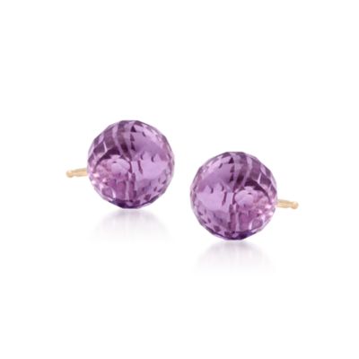 3.00 ct. t.w. Amethyst Earrings in 14kt Yellow Gold &mdash; Alt Image 1