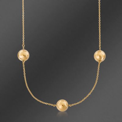 Roberto Coin "Palini" 18kt Yellow Gold Necklace. 30" &mdash; Alt Image 1