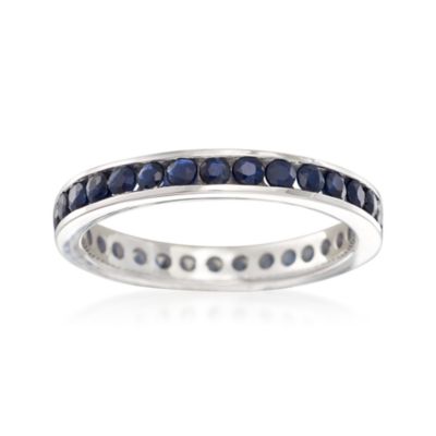 1.30 ct. t.w. Sapphire Eternity Band in Sterling Silver &mdash; Alt Image 1