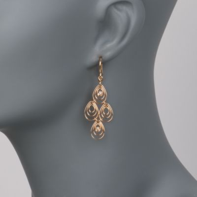 Roberto Coin "Moresque"   18kt Yellow Gold Earrings With Diamonds &mdash; Alt Image 2