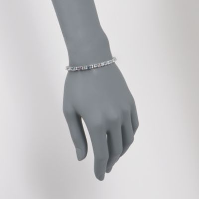 8.55 ct. t.w. Aquamarine and .15 ct. t.w. Diamond Bracelet in Sterling Silver &mdash; Alt Image 2
