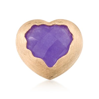 11.75 Carat Purple Quartzite Ring in Vermeil. Size 9 &mdash; Alt Image 1