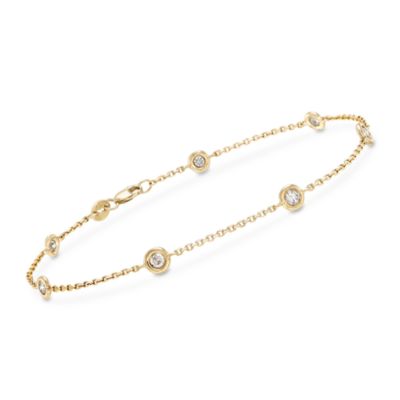 .50 ct. t.w. Diamond Station Bracelet in 14kt Yellow Gold &mdash; Alt Image 1