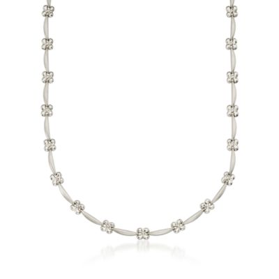 14kt White Gold Necklace. 17" &mdash; Alt Image 1