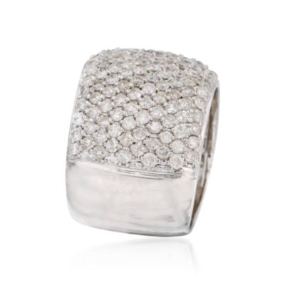 4.00 ct. t.w. Pave Diamond Ring in 14kt White Gold &mdash; Alt Image 3