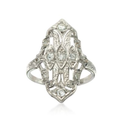 C. 1950 Vintage .25 ct. t.w. Diamond Ring in Platinum. Size 5.5 &mdash; Alt Image 1