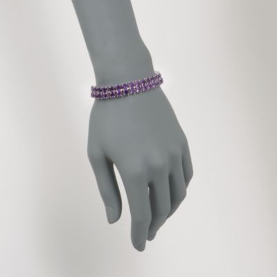 20.75 ct. t.w. Amethyst Bracelet in Sterling Silver &mdash; Alt Image 2