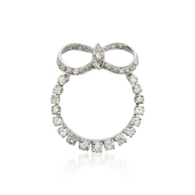 C. 1960 Vintage 2.00 ct. t.w. Diamond Pin in 14kt White Gold       &mdash; Alt Image 1