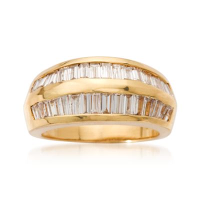 C. 1990 Vintage 1.50 ct. t.w. Diamond Ring in 18kt Yellow Gold. Size 5 &mdash; Alt Image 1