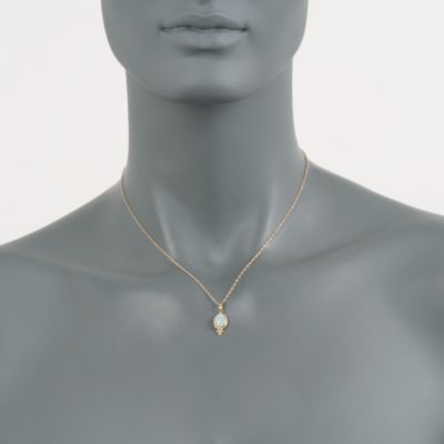 Opal Pendant Necklace in 14kt Yellow Gold &mdash; Alt Image 2
