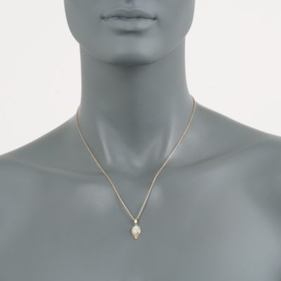 Opal Pendant Necklace in 14kt Yellow Gold &mdash; Alt Image 3