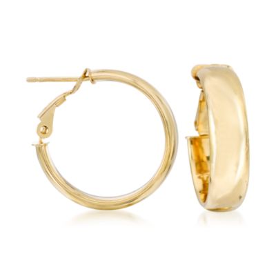 14kt Yellow Gold Hoop Earrings &mdash; Alt Image 1