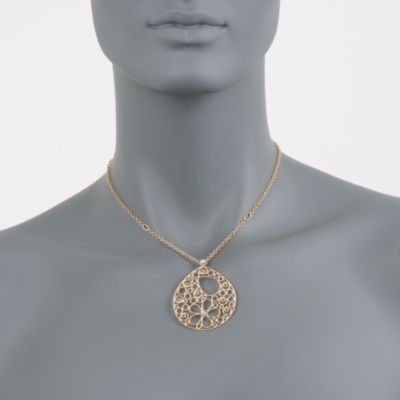 Roberto Coin .11 ct. t.w. "Moresque" Diamond Pendant Necklace in 18kt Yellow Gold.  &mdash; Alt Image 2
