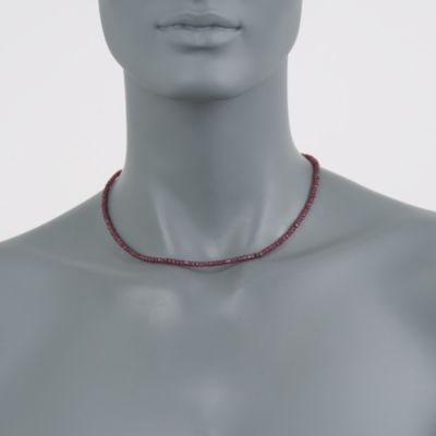 50.00 ct. t.w. Ruby Necklace in 14kt Yellow Gold &mdash; Alt Image 2
