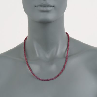 50.00 ct. t.w. Ruby Necklace in 14kt Yellow Gold &mdash; Alt Image 3