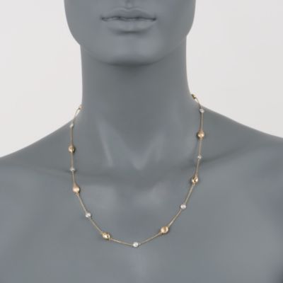 .50 ct. t.w. Diamond Station Necklace in 14kt Two-Tone Gold &mdash; Alt Image 2
