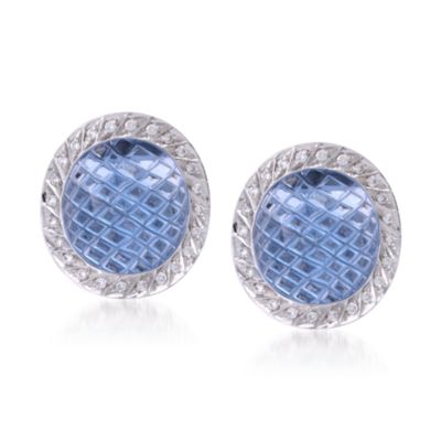 C. 1990 Vintage .75 ct. t.w. Diamond Earrings in 14kt White Gold &mdash; Alt Image 1