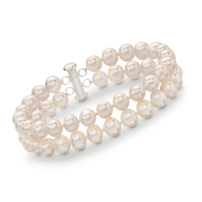 6-6.5mm Cultured Pearl Bracelet in Sterling Silver &mdash; Alt Image 1