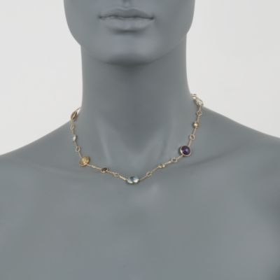 20.00 ct. t.w. Multi-Gem Necklace in 14kt Yellow Gold &mdash; Alt Image 2