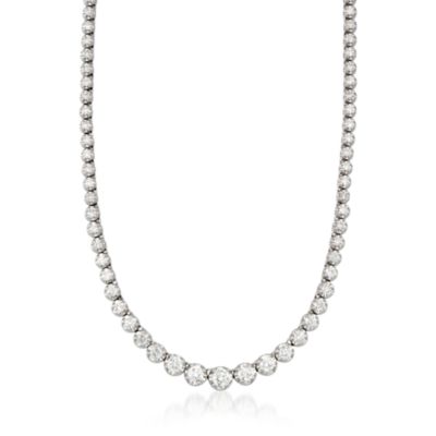 5.00 Carat t.w. Diamond Tennis Necklace in 14kt White Gold &mdash; Alt Image 1