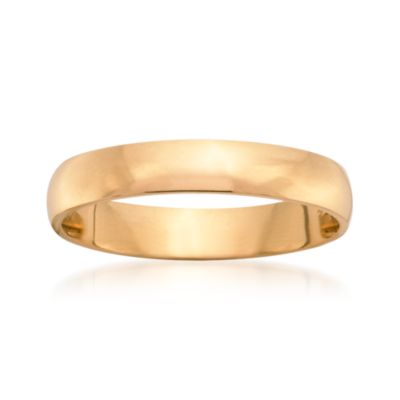 Men's 4mm 14kt Yellow Gold Wedding Ring &mdash; Alt Image 1