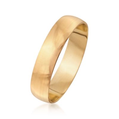Men's 5mm 14kt Yellow Gold Wedding Ring &mdash; Alt Image 3