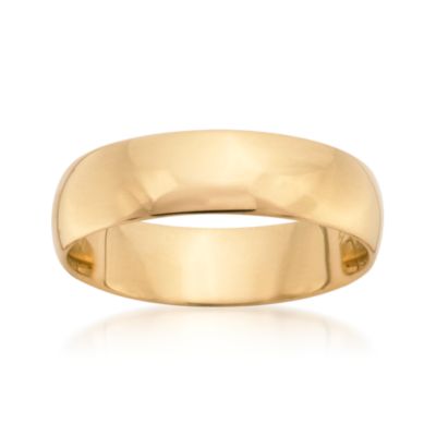 Men's 6mm 14kt Yellow Gold Wedding Ring &mdash; Alt Image 1