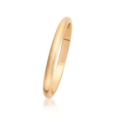 Women's 2mm 14kt Yellow Gold Wedding Ring &mdash; Alt Image 3