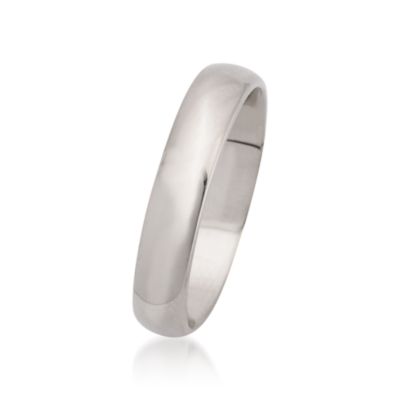 Women's 4mm 14kt White Gold Wedding Ring &mdash; Alt Image 3