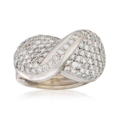 C. 1990 Vintage 2.50 ct. t.w. Diamond Ring in 18kt White Gold. Size 9 &mdash; Alt Image 1