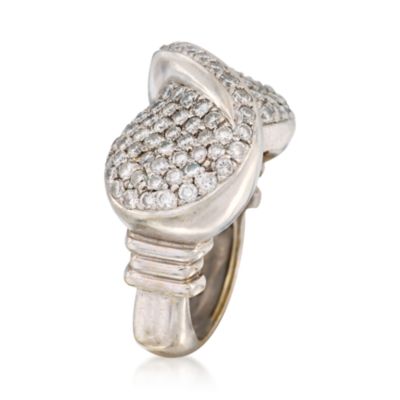 C. 1990 Vintage 2.50 ct. t.w. Diamond Ring in 18kt White Gold. Size 9 &mdash; Alt Image 2