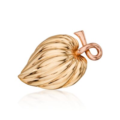 C. 1960 Vintage Cartier 14kt Two-Tone Gold Floral Pin Pendant &mdash; Alt Image 1