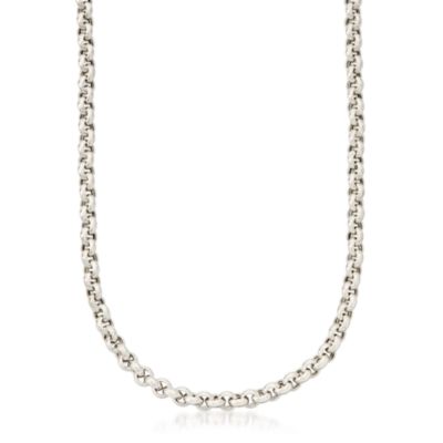 Italian Sterling Silver 5mm Rolo Chain Necklace &mdash; Alt Image 1