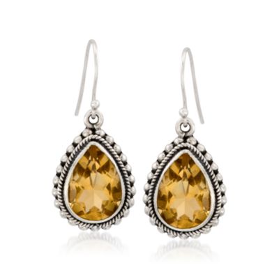 7.70 ct. t.w. Citrine Earrings In Sterling Silver &mdash; Alt Image 1