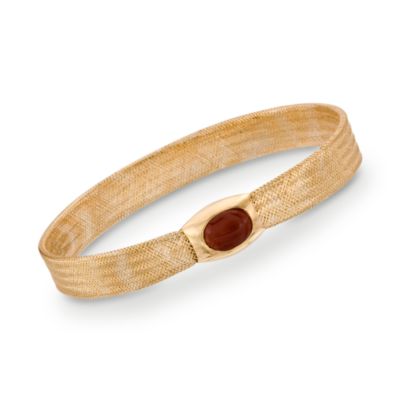 Italian Carnelian Bracelet In 18kt Yellow Gold &mdash; Alt Image 1
