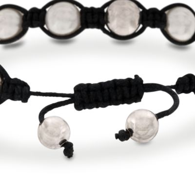 Macrame Faux Pearl Bracelet  &mdash; Alt Image 2