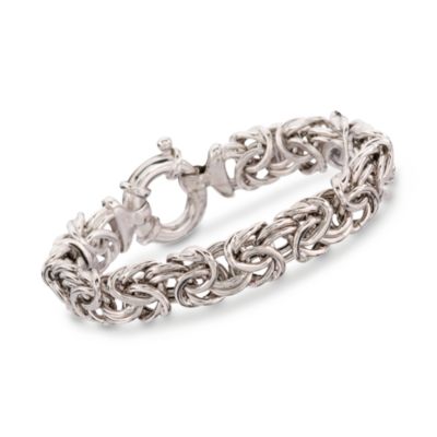 Sterling Silver Byzantine Bracelet &mdash; Alt Image 1