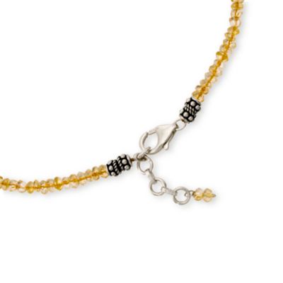35.00 ct. t.w. Citrine Bead Necklace With Sterling Silver Clasp &mdash; Alt Image 3
