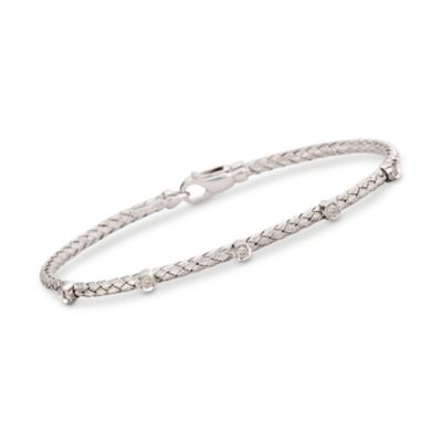 .15 ct. t.w. Diamond Bangle Bracelet in Sterling Silver &mdash; Alt Image 1