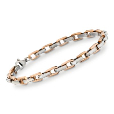 Men's Two-Tone Fancy Link Bracelet. 8.5" &mdash; Alt Image 1