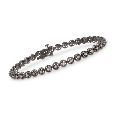 1.20 ct. t.w. Diamond Bezel Bracelet in 14kt White Gold. 8.25" &mdash; Alt Image 1
