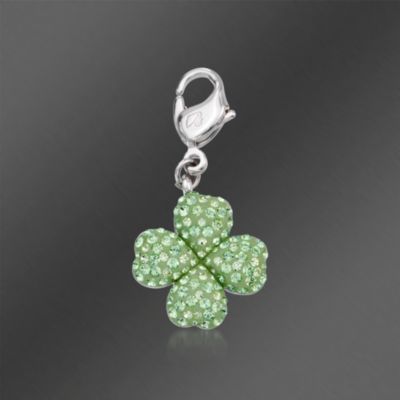 Swarovski Crystal "Lucky Clover" Green Crystal Charm &mdash; Alt Image 1