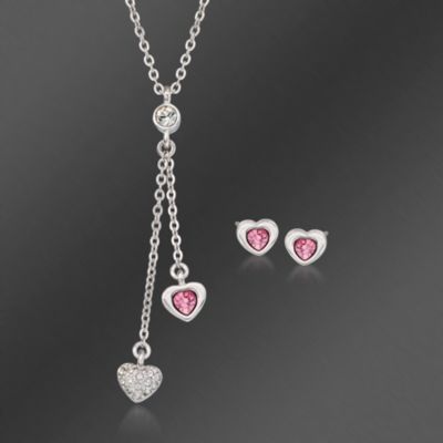Swarovski Crystal "Leslie" Necklace and Earrings Set &mdash; Alt Image 1
