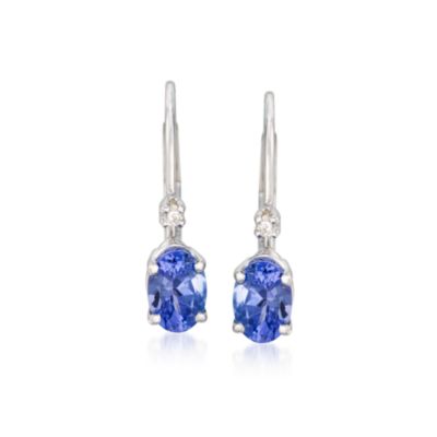 .90 ct. t.w. Tanzanite Earrings In 14kt White Gold &mdash; Alt Image 1