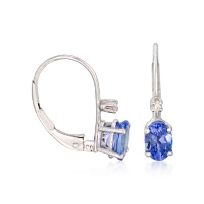 .90 ct. t.w. Tanzanite Earrings In 14kt White Gold &mdash; Alt Image 2