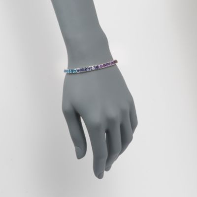 13.25 ct. t.w. Multicolored Topaz Tennis Bracelet in Sterling Silver. 7" &mdash; Alt Image 2