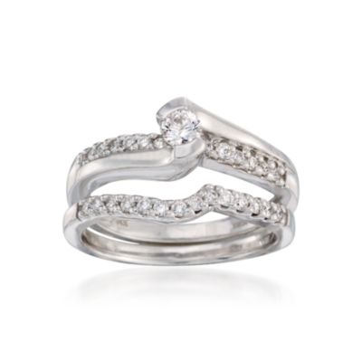 .50 ct. t.w. Diamond Wedding Ring Set in 14kt White Gold &mdash; Alt Image 1