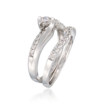 .50 ct. t.w. Diamond Wedding Ring Set in 14kt White Gold &mdash; Alt Image 2