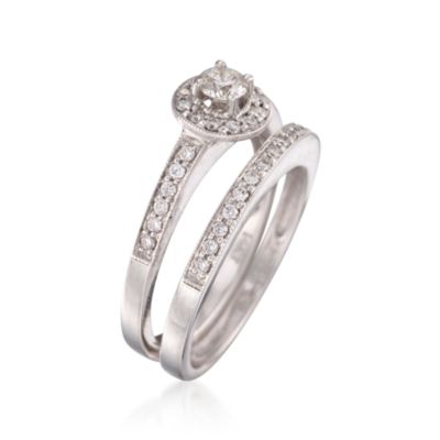 .50 ct. t.w. Diamond Wedding Ring Set in 14kt White Gold &mdash; Alt Image 3